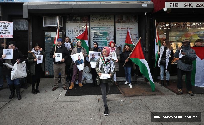 New York'ta İsrail’in saldırıları protesto edildi