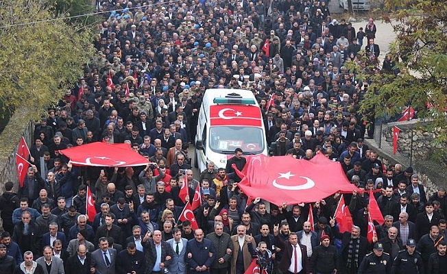 Şehit polis memuru Öztekin son yolculuğuna uğurlandı