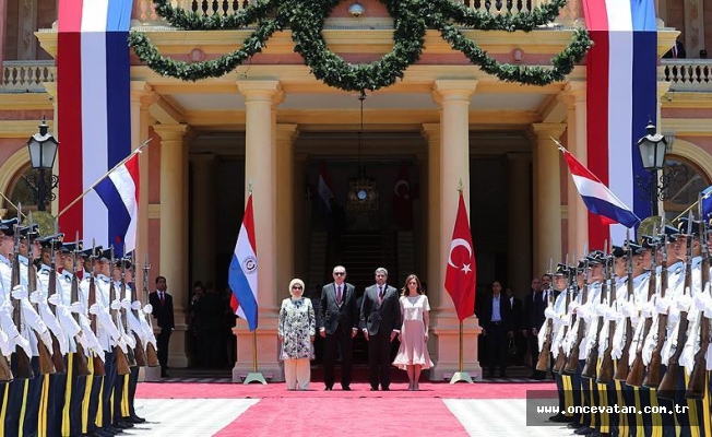 Cumhurbaşkanı Erdoğan Paraguay'da