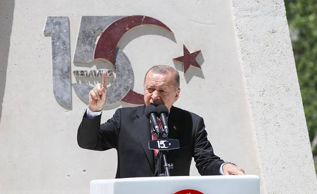 Erdoğan: Kimsenin bu şanlı mücadeleyi önemsizleştirmeye hakkı yoktur