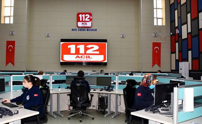 Kırıkkale'de 400 bin acil çağrının yüzde 25'i amaca yönelik
