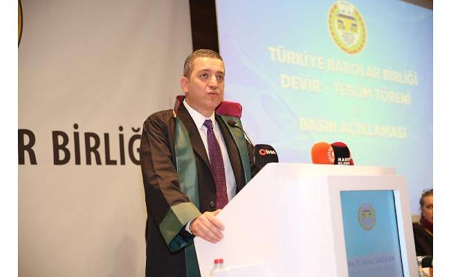 TBB Başkanı Sağkan: TBB'nin kapıları bütün avukatlara açılmıştır