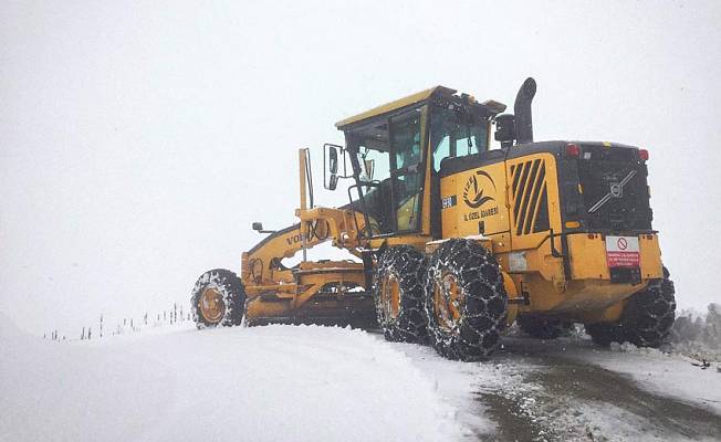 Doğu Karadeniz'de 221 köy yolu kardan kapandı