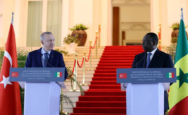 Erdoğan: Senegal’le dostluğumuzun tezahürünü ticaret ve yatırımlarda görüyoruz