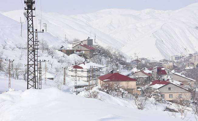 Bitlis'te 40 eve 'çığ' tahliyesi