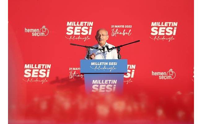 Maltepe'de CHP'den 'Milletin Sesi' mitingi