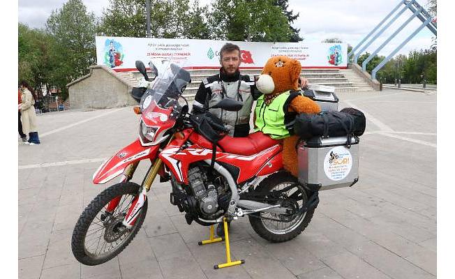 Organ bağışına dikkat çekmek için motosikletiyle Türkiye turuna çıktı