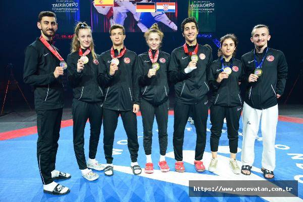 Tekvando Avrupa Şampiyonası'na 7 madalya ile başladık