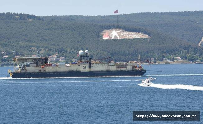 Karadeniz gazı için gelen gemi, Çanakkale Boğazı'ndan geçti