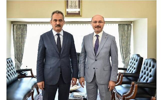 Türk Eğitim-Sen Başkanı Geylan, Bakan Özer’i ziyaret etti