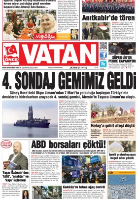 Önce Vatan Gazetesi | Günlük Ulusal Gazete - 18.05.2022 Manşeti