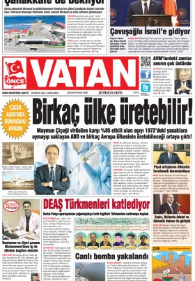 Önce Vatan Gazetesi | Günlük Ulusal Gazete - 24.05.2022 Manşeti