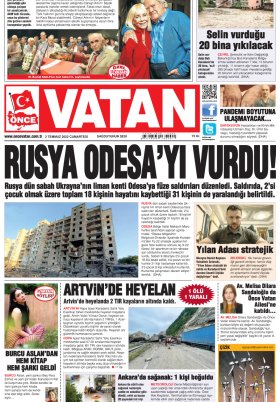 Önce Vatan Gazetesi | Günlük Ulusal Gazete - 01.07.2022 Manşeti